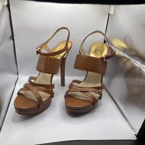 Michael Kors Sz 11 strappy croc heels
